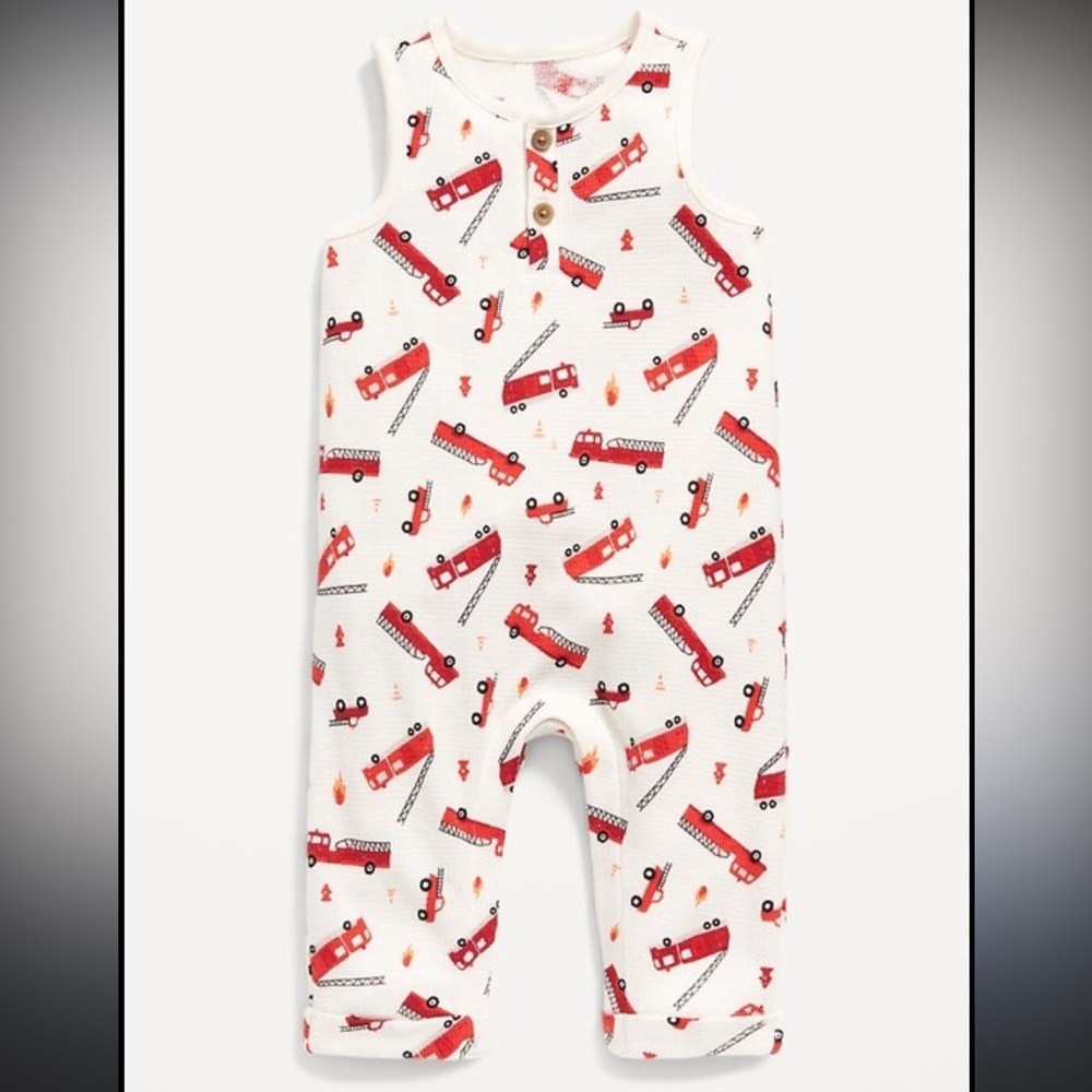 Old navy tank top pants snap jumpsuit one piece - Infant baby 6-12M